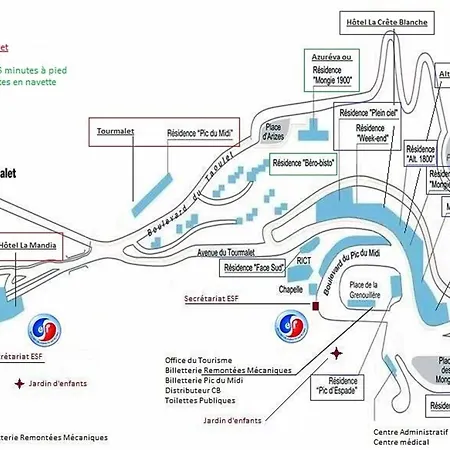 24 M2 - Classe 2 Etoiles - La Mongie Tourmalet - Pied Des Pistes - Balcon Plein Sud - Parking Public Apartment