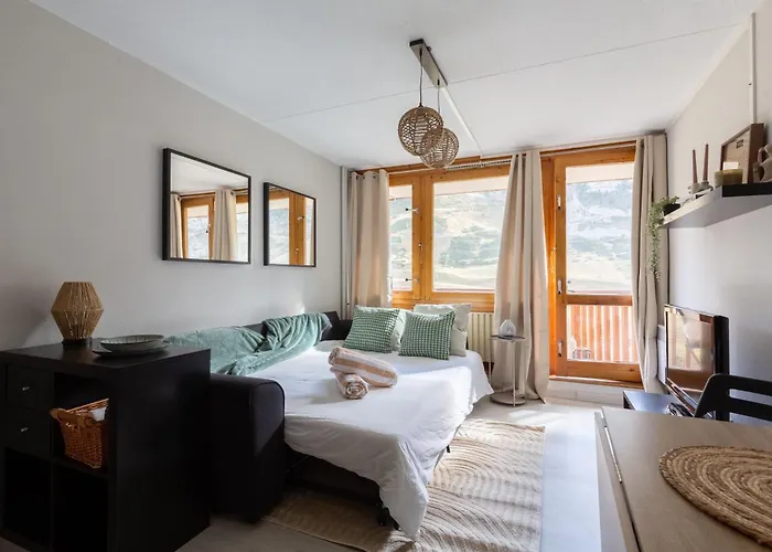 Apartment 24 M2 - Classe 2 Etoiles - La Mongie Tourmalet - Pied Des Pistes - Balcon Plein Sud - Parking Public *