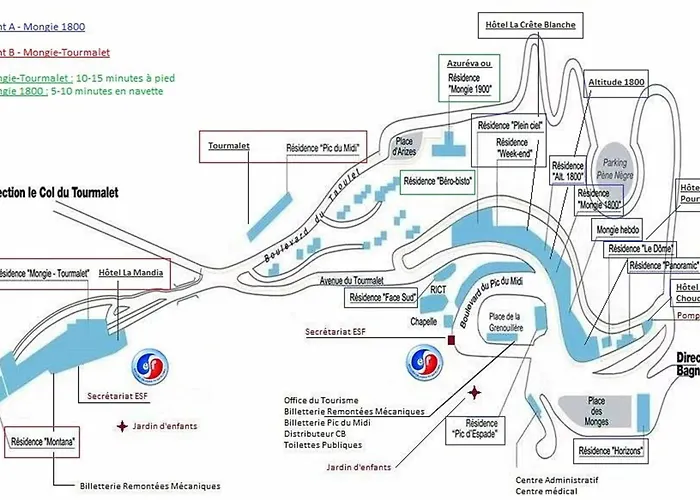 24 M2 - Classe 2 Etoiles - La Mongie Tourmalet - Pied Des Pistes - Balcon Plein Sud - Parking Public アパート